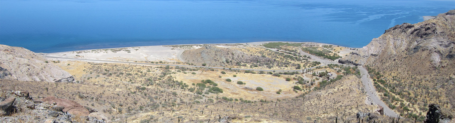 camaron beach aerial view